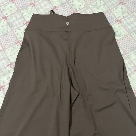 Lululemon Throwback Still Women's Wide-Leg Athletic Pants Brown - Picture 7 of 7